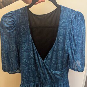 Legend of Zelda Weapons Wrap Dress -Maxi